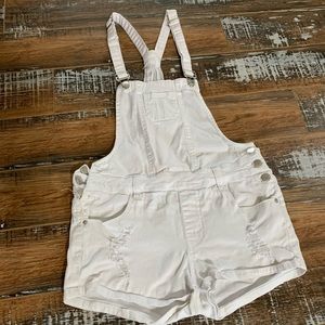White Shorteralls